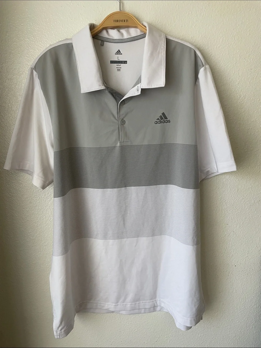 adidas men’s  Golf Ultimate Colorblock Polo